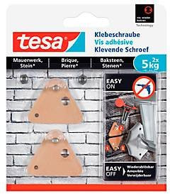 tesa Klebeschraube für Mauerwerk und Stein im Innen- und Außenbereich, 2 Stück - Bild 1