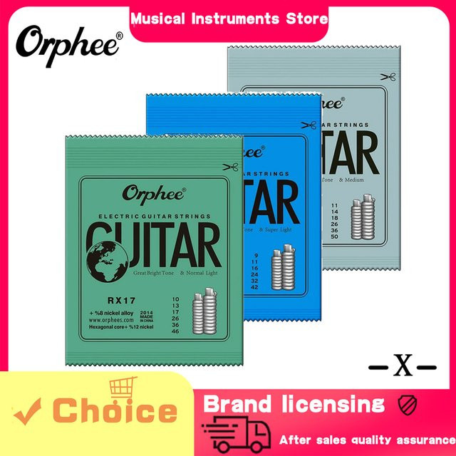 Orphee 6-saitiges E-Gitarren-Saitenset aus Kohlenstoffstahl für RX15 RX17 RX19 - Bild 1