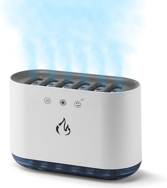 TOMTOP JMS Aroma Diffusor und Luftbefeuchter in Weiß mit 900 ml Fassungsvermögen, Aromatherapie-Funktion für ätherische Öle, 6 Nebelmodi und Timer für dein Schlafzimmer - Bild 1