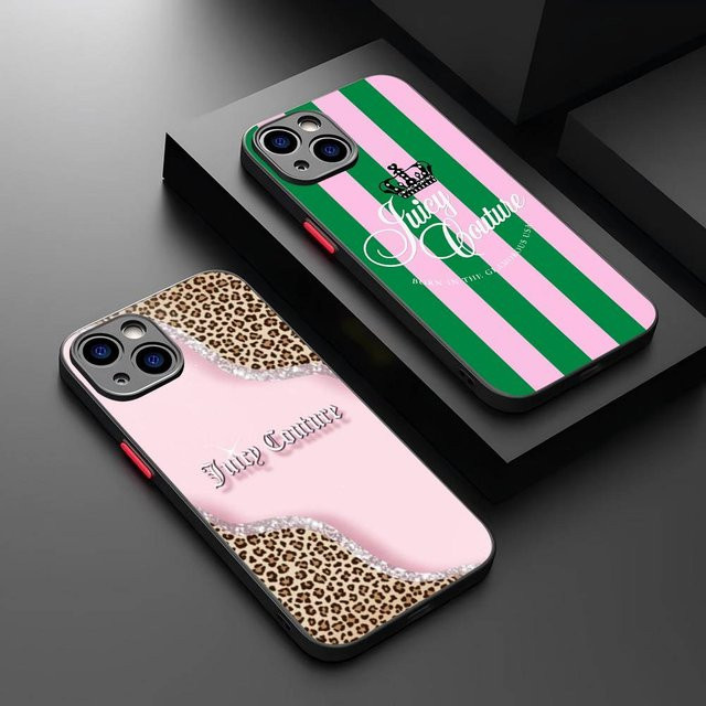 J-JuicysS Couture Handyhülle für iPhone 11 12 13 14 15 16 Pro Plus X XS MAX Matte Stoßfeste Schutzhülle in Multicolour - Bild 1