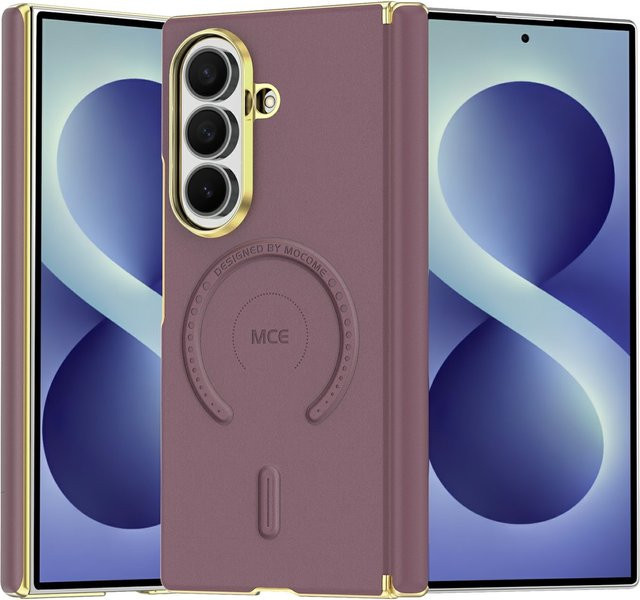 Samsung Galaxy Z Fold8 Ultra 5G Handyhülle aus Kunstleder mit MagSafe und 360 Grad Magnet in Purple - Bild 1