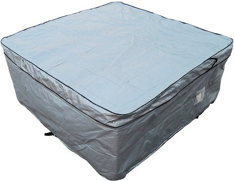 Nordstrom Whirlpoolabdeckung aus Kunststoff, quadratisch, silberfarben/grau - Bild 1
