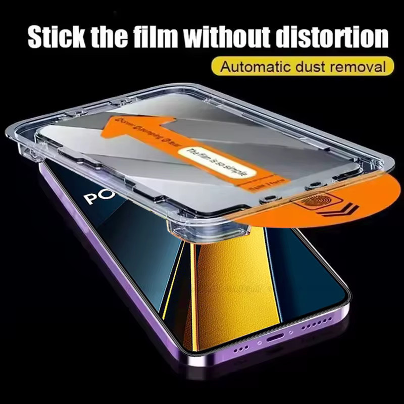Xiaomi Poco X6 Pro Panzerglas Displayschutz mit 9H Härtegrad und vollflächigem Kleber in Transparent - Bild 2