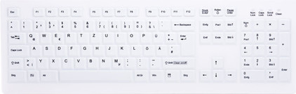 Cherry AK-C8100F-FU1-W/GE Wireless Tastatur QWERTZ Deutsch Membrane Weiß - Bild 1