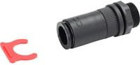 Alphacool ES Schnellverschlusskupplung G1/4 IG PushIn Female in Schwarz - Bild 1