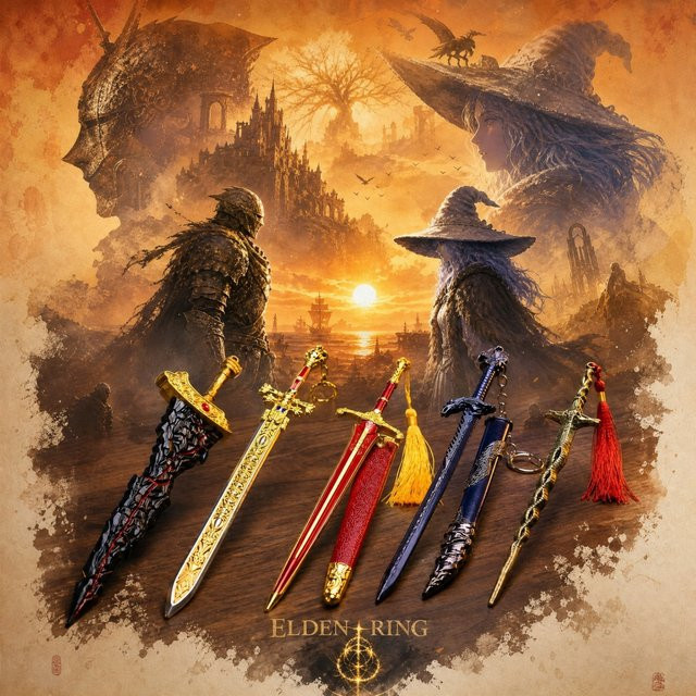 Bandai Elden Katana, Anime Ninja Messer, Metall, Samurai Säbel - Bild 1