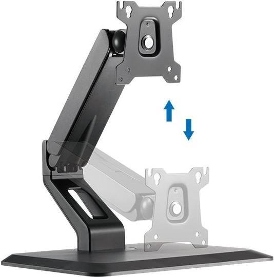 LogiLink LCD-Display Aufstellung mit einstellbarem Arm für Schreibtische, Schwarz, VESA 100x100 mm - Bild 1