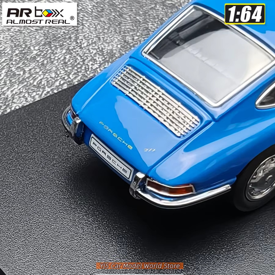 AR BOX Porsche 911 F-Modell, Druckgussmodell, 1:64, Blau, Metall - Bild 4