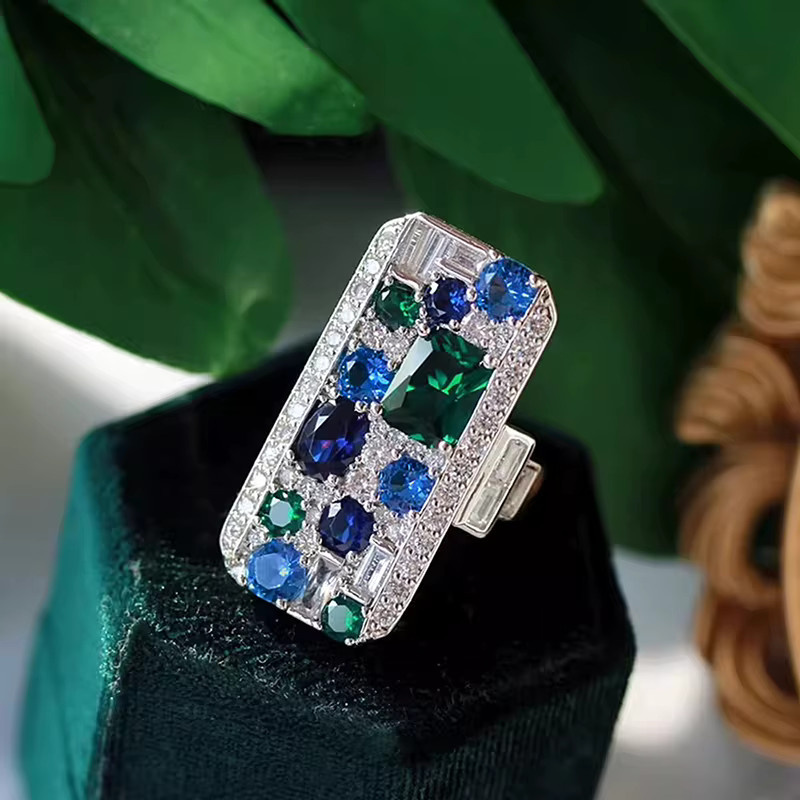 Huitan Ringe, Silber, Zirkonia, Damen - Bild 2