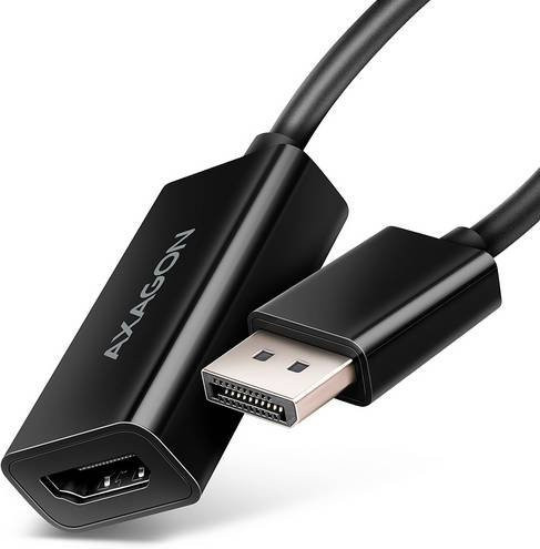 AXAGON RVD-HI20N HDMI auf DisplayPort Adapter Schwarz 0,15 m (1x HDMI-Buchse auf 1x DisplayPort Stecker) - Bild 1