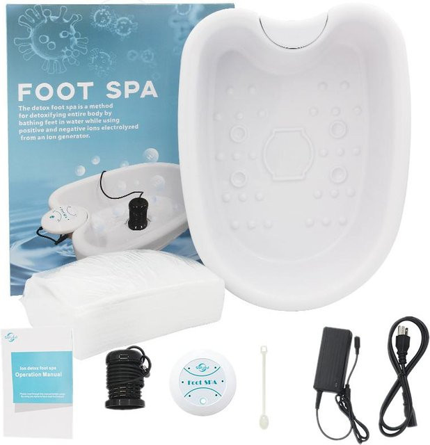 Binchi Health Electronics Elektrisches Mini Fußbad Massagegerät, Weiß - Bild 1
