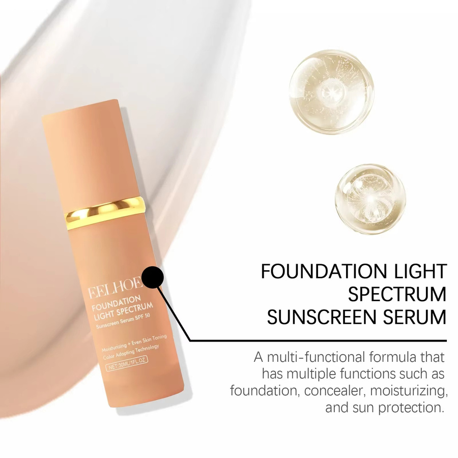 EELHOE Foundation & Concealer, Feuchtigkeitsspendend, Natürlicher Glow - Bild 2
