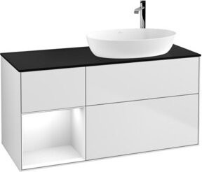V&B Waschtischunterschrank Finion in Weiß lackiert, Breite: 120 cm, Tiefe: 50,1 cm - Bild 1