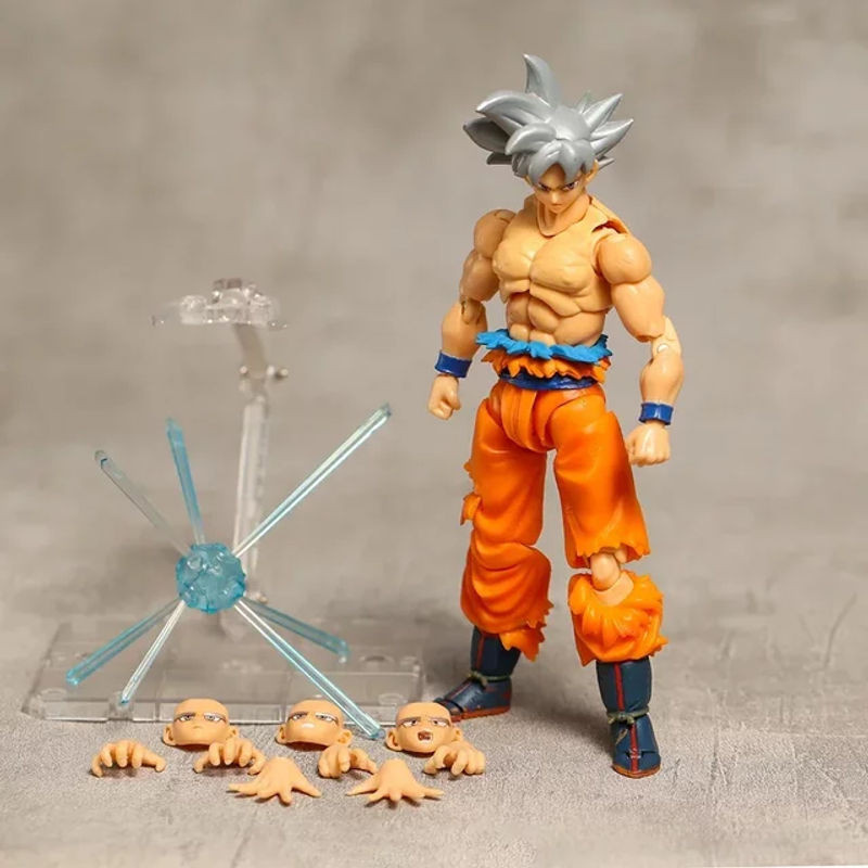 Bandai Dragonball Super Son Goku Ultra Instinct SHF Actionfigur aus Kunststoff, mehrfarbig - Bild 1