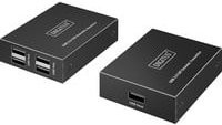 Digitus USB 2.0 CAT Extender-Set DA-73120 in Schwarz mit USB-A auf RJ45 für bis zu 150 Meter Reichweite - Bild 1