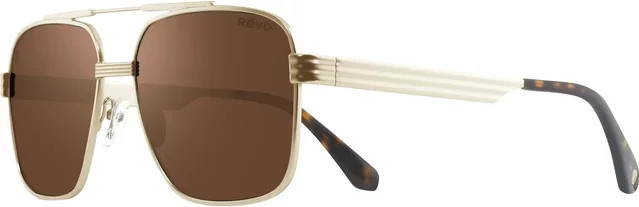 Revo Midnight Rambler Sonnenbrille, Aviator, Metall, Braun, Gold, Herren, Vollrand - Bild 1