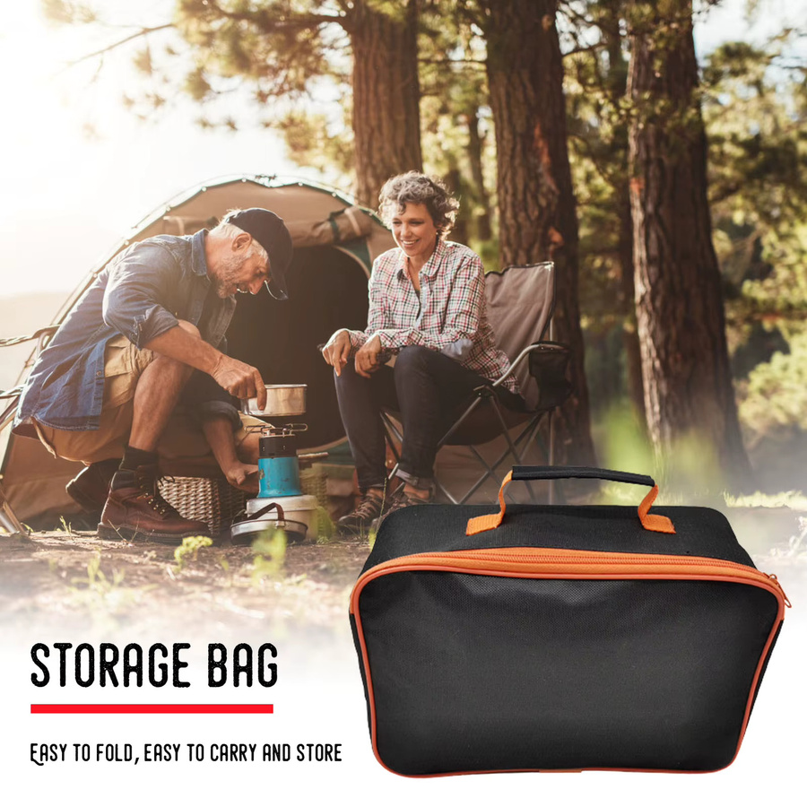 ACCHAMP Werkzeugtasche für Automechaniker mit Reißverschluss und Griff, Orange/Schwarz, B/T/H: 26,0 x 17,0 x 9,0 cm - Bild 4