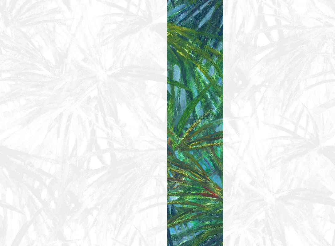 Jannelli & Volpi Mural Matira Green Panel 4 Wandgestaltung mit floralem Design aus Vinyl - Bild 2