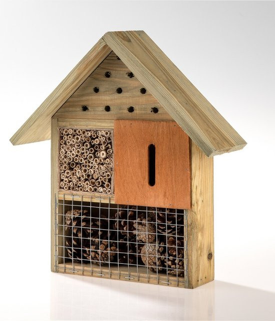 Insektenhotel in Braun, B/T/H: 27,3 x 9 x 30 cm - Bild 1