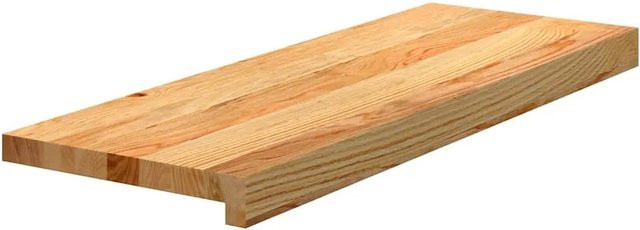 vidaXL Treppenstufen aus Massivholz Eiche, 16 Stück, Hellbraun, B: 70 cm, T: 25 cm, H: 2 cm - Bild 1