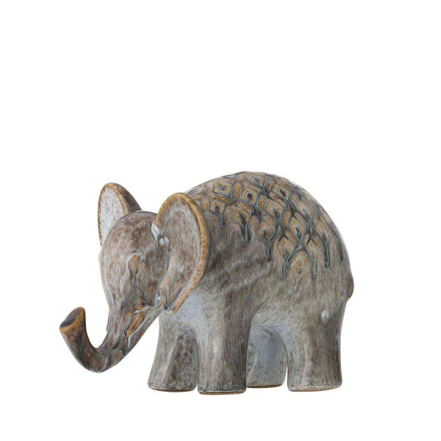 Bloomingville Longuro Ornament aus Steingut in Braun, Höhe: 14 cm - Bild 1