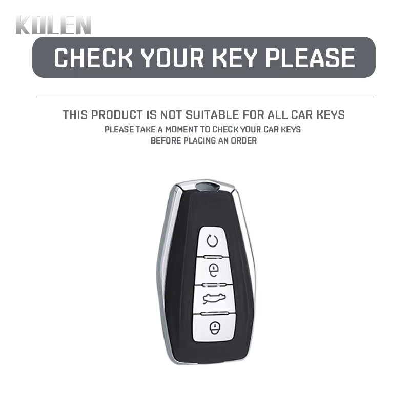 KOLEN TPU Schlüsselhülle für Geely Coolray, X6, Emgrand, GX7 und Okavango als Auto Remote Key Case Cover Shell Zubehör - Bild 2