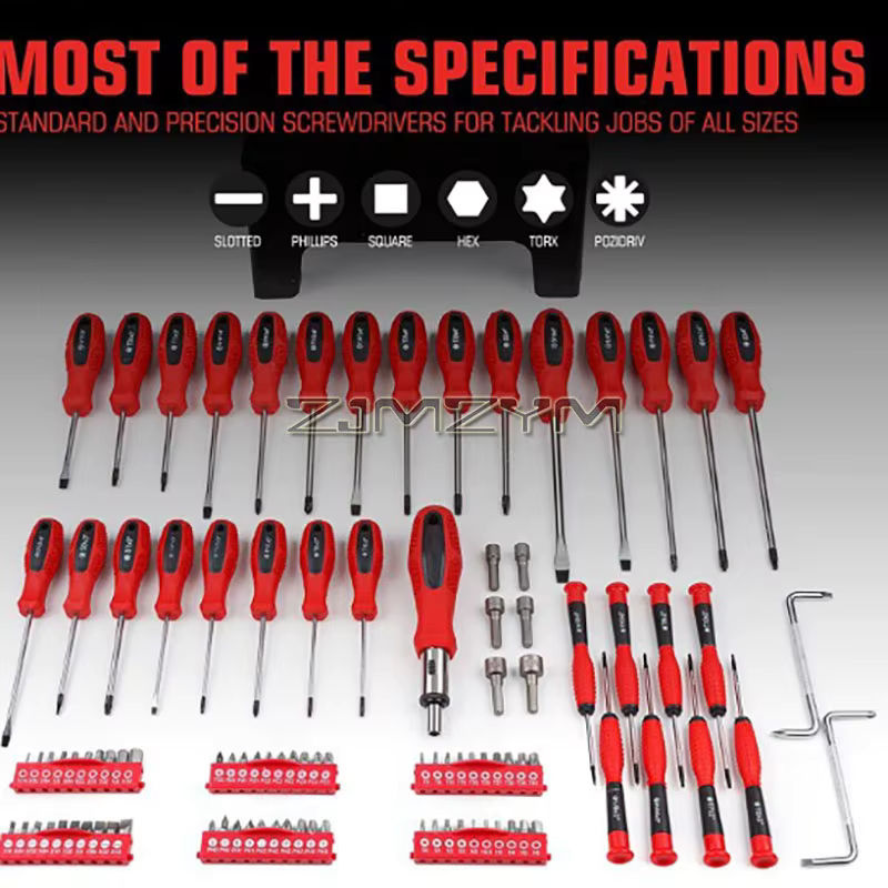 ZJMZYM Magnetisches 100-teiliges Präzisions-Schraubendreher-Set mit Aufbewahrungsregal - Bild 2