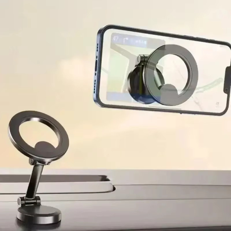 Magnetische Handyhalterung für das Auto mit 360-Grad-Drehung und MagSafe-Kompatibilität, Farbe: Silber, Universal für iPhone, Samsung und Xiaomi - Bild 4
