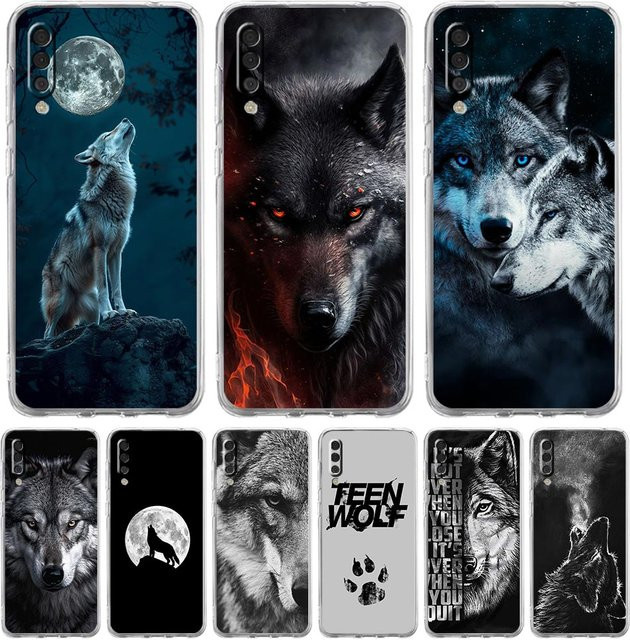 Die Wolf Handyhülle für Samsung Galaxy A-Serie (A02s, A04s, A06, A12, A14, A16, A20, A20E, A20S, A22, A24, A30, A32 5G, A34, A40, A42, A50, A52, A54, A70) in Transparent - Bild 1