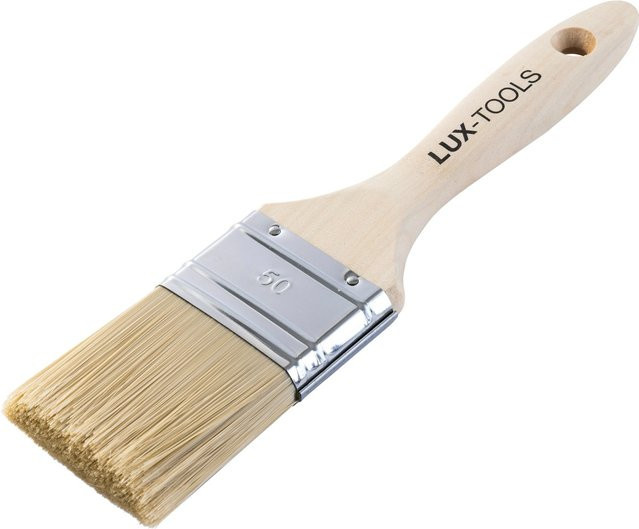 LUX-TOOLS Flachpinsel für Lacke und Farben, Synthetikborsten, Breite: 50 mm - Bild 1