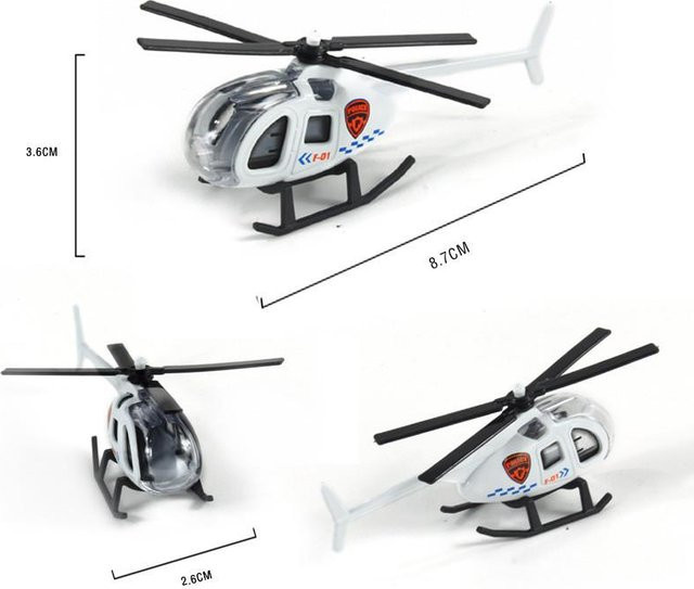 Linyi toy car Hubschrauber Modell, Metall, 1:72, ab 14 Jahren - Bild 1