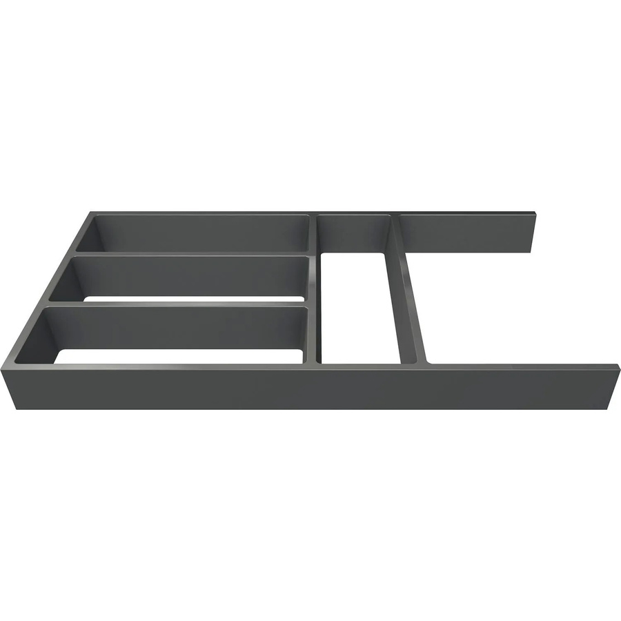 Ninka Connect Schubladeneinsatz für Besteck Rahmen Kürzbar Dunkelgrau B: 52,9 cm, T: 27,5 cm, H: 5,0 cm - Bild 2