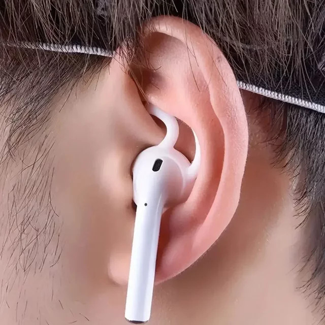 3 Paar Silikon Ohrpolster für Apple AirPods 2 in Weiß - Bild 1