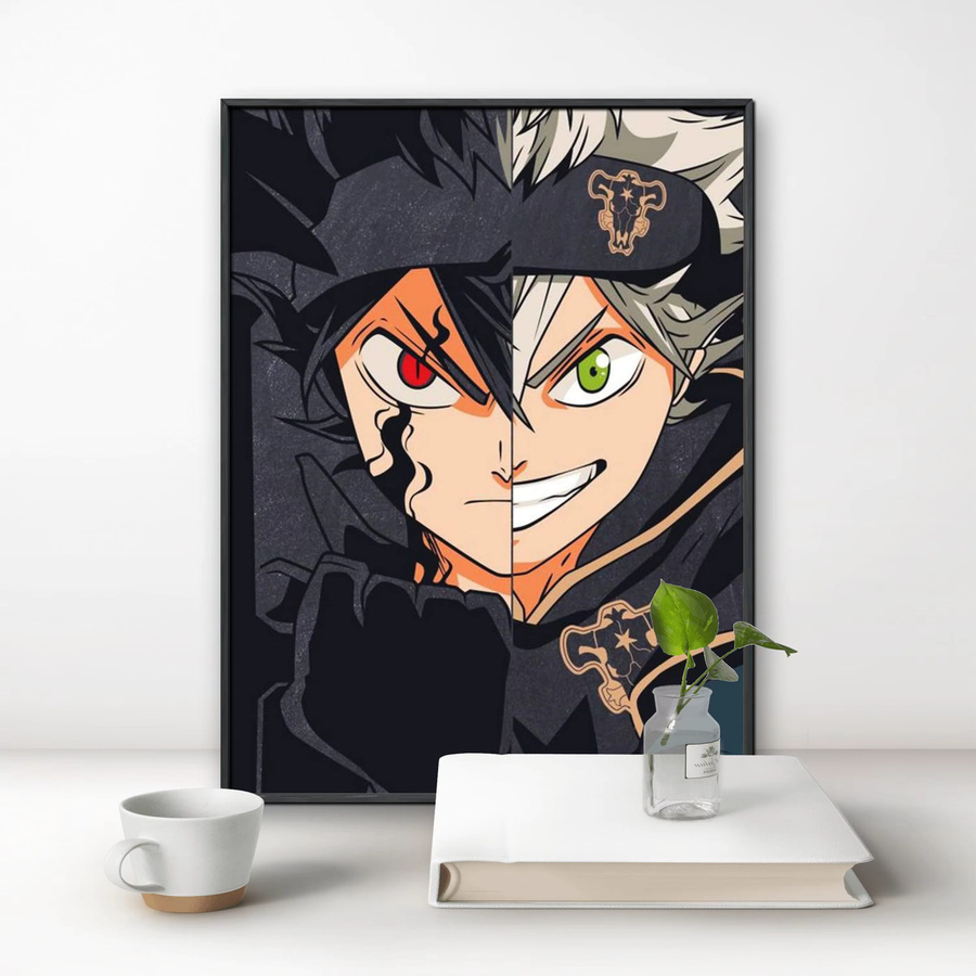 Potdemiel Black Clover 5D DIY Vollrund-Diamantmalerei in Multicolour als ästhetische Dekoration für dein Wohnzimmer oder Schlafzimmer - Bild 2