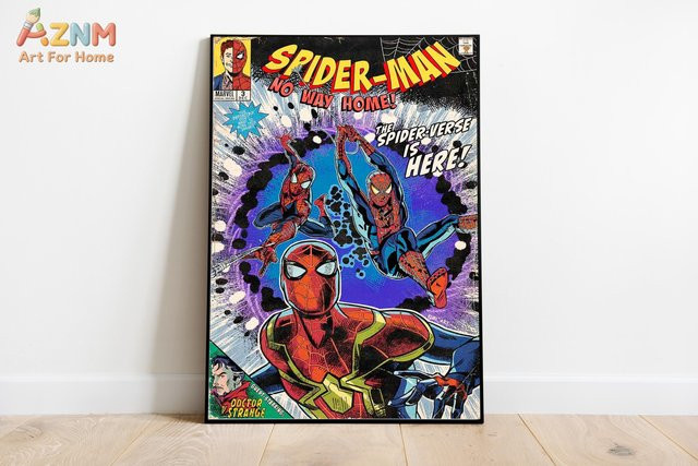 KAYOU Spiderman No Way Home Filmplakat Wandkunstdruck aus Papier in Multicolour - Bild 1