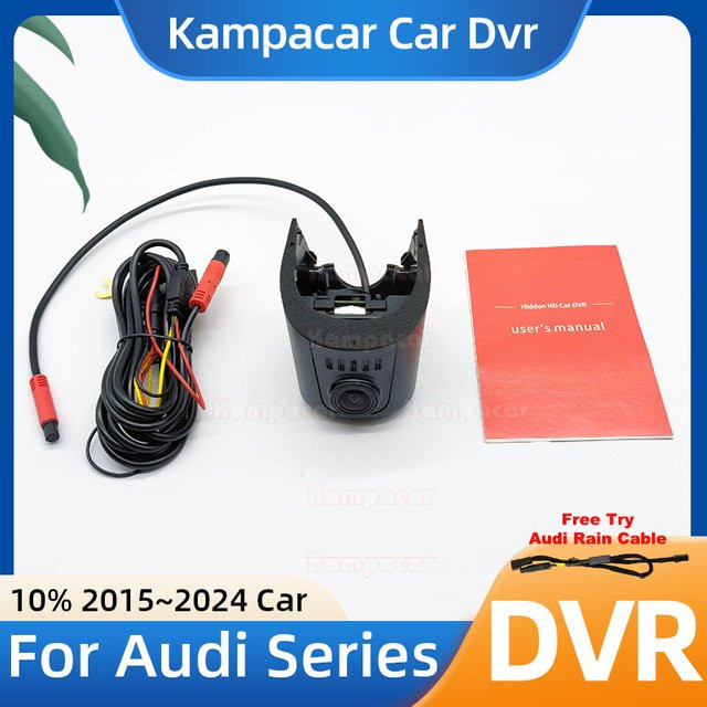 Kampacar Dashcam Plug-and-Play Auto-DVR für Audi A3 A4 A5 A6 A7 A8 Q3 Q5 Q7 Q8 Etron S3 S4 S5 S8 TT (2015-2024) in 1K, 2K oder 4K Auflösung - Bild 1