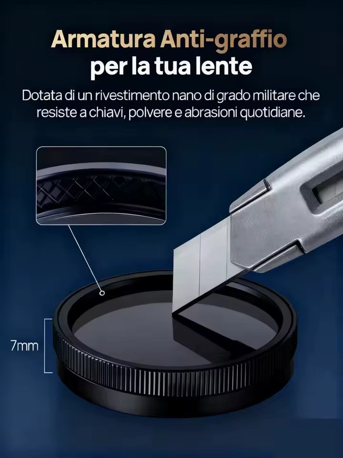 AZDOME GS63H Pro HD CPL Filter in Schwarz für Blendschutz und Staubschutz des HD-Objektivs - Bild 4