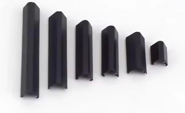Meetee 10 Stück Metall Endkappen für Gurtband und Lederhandwerk, schwarz, Breite: 20 mm - Bild 1