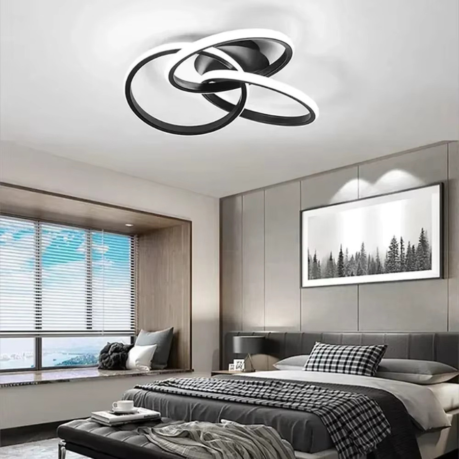 JOYINLED Moderne LED-Deckenleuchte in Gold/Messing für Wohnzimmer, Esszimmer und Schlafzimmer - Bild 3