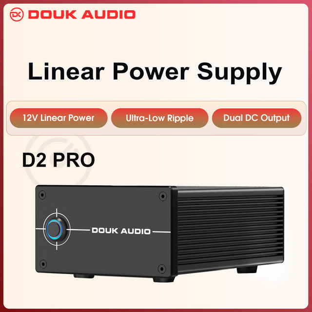 Douk Audio DC 12V 35W geregeltes lineares Netzteil in Schwarz für HiFi-Audio-Vorverstärker und DAC-Audiogeräte - Bild 1