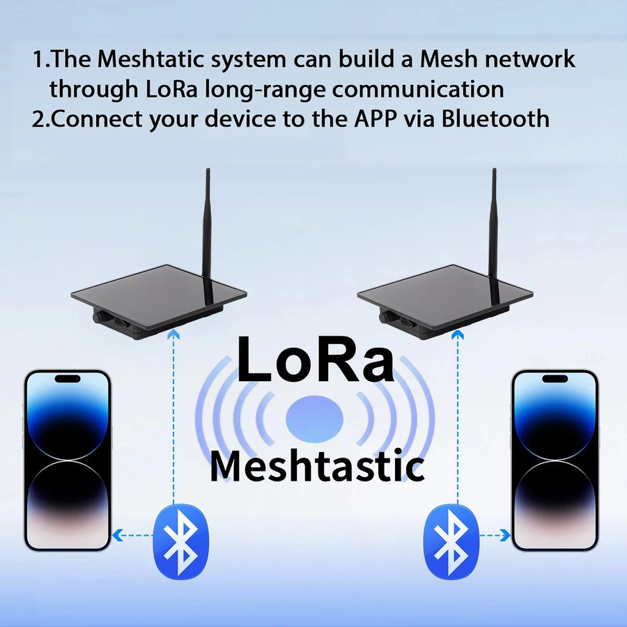 LILYGO T3S3 Solarbetriebenes LoRa Meshtastic Modul mit externer Antenne, ESP32 V1.2, SX1262 LoRa WAN, Schwarz - Bild 5