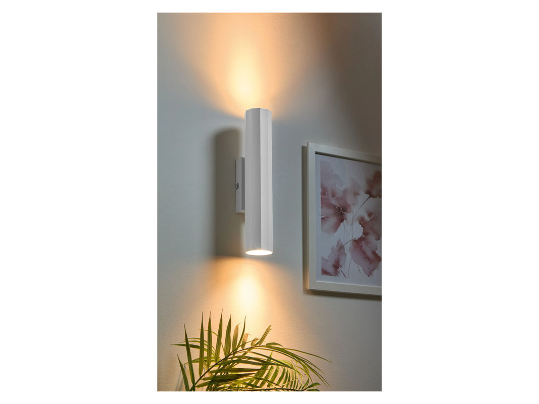 LIVARNO HOME Wandleuchte in Weiß mit LED und GU10-Fassung für auf- und abwärts gerichtete Beleuchtung - Bild 2