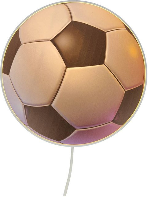 Niermann Kinderwandleuchte Fußball in Schwarz und Weiß aus Kunststoff - Bild 1