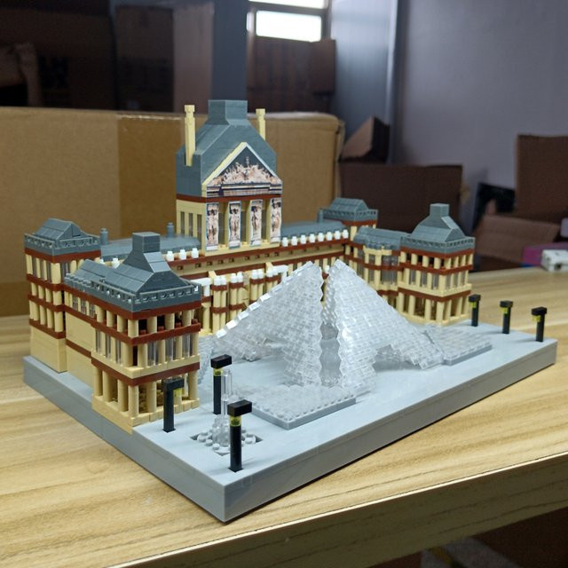 KNEW BUILT New Louvre Micro Mini Block Architecture Building Blocks 14+y - Bild 1