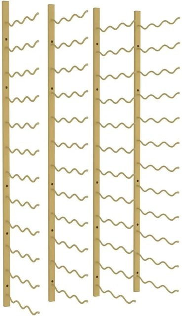 vidaXL Wand-Weinregal aus Eisen in Gold für 36 Flaschen, 2er-Set - Bild 1