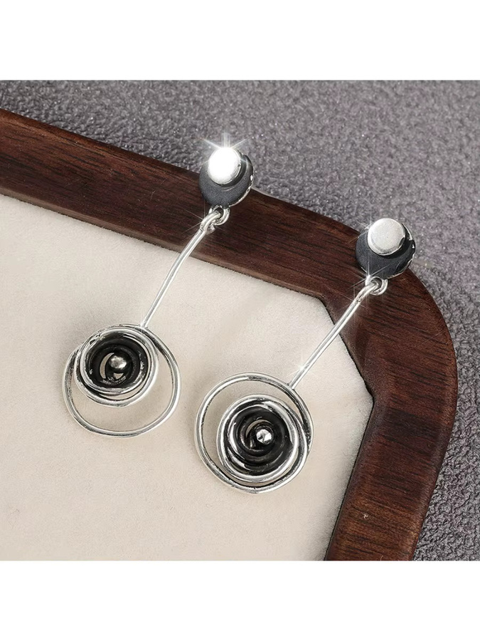 Futz Ohrringe, Vintage, Silber, Damen - Bild 5