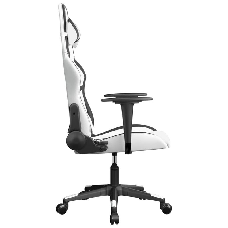 Vidaxl Gaming-Sessel aus Kunstleder in Weiß-Schwarz - Bild 2
