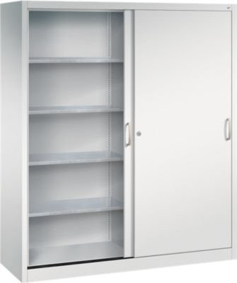 C + P Schiebetüren-Werkzeugschrank Acurado aus Stahl in Lichtgrau, B: 160 cm, T: 50 cm, H: 195 cm - Bild 1
