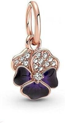 YIRAN Jewelry Anhänger Blume, 925 Sterling Silber, Unisex - Bild 1