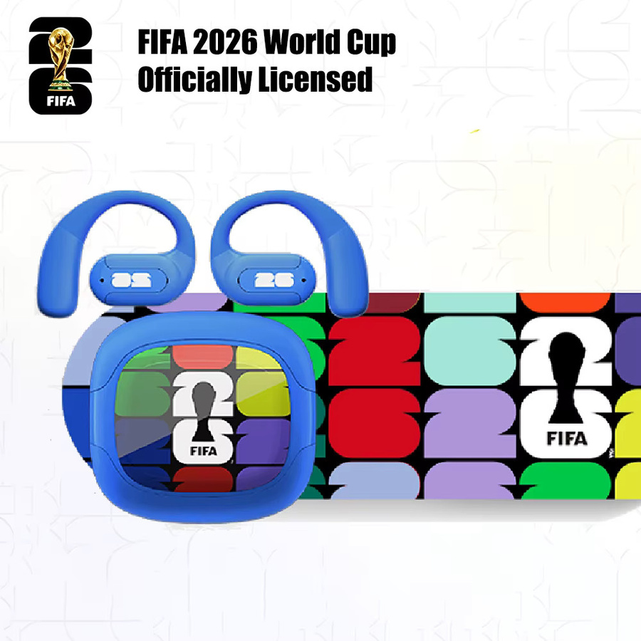 FIFA F26E09 AI Echtzeit-Zwei-Wege-Übersetzung True Wireless Ohrhörer mit Bluetooth 5.4, ENC Geräuschunterdrückung, HiFi Stereo und 30h Akkulaufzeit in Blau - Bild 1